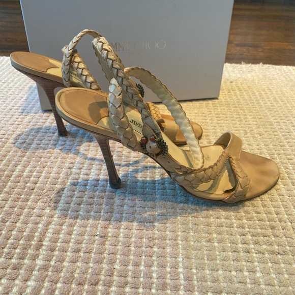 Jimmy Choo ankle-wrap braided sandals - Picture 3 of 8